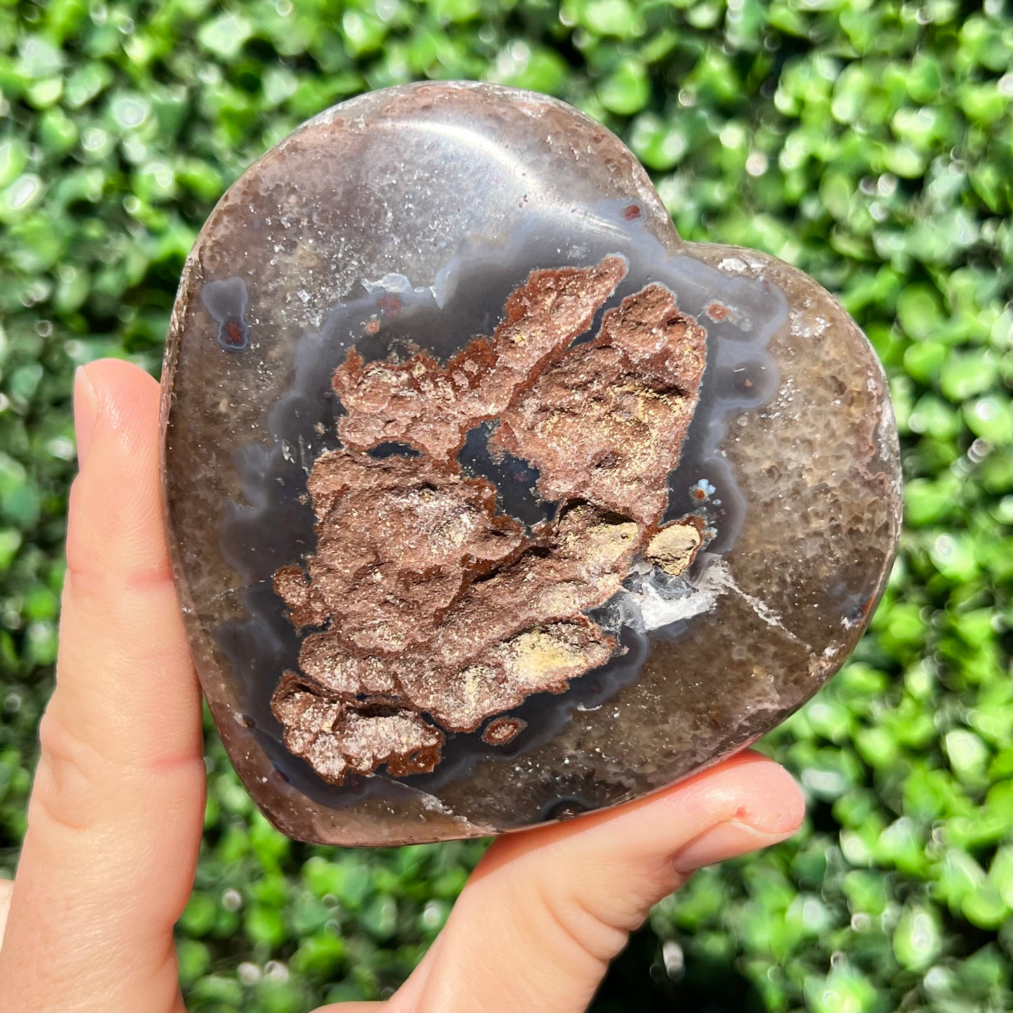 High Grade Amethyst Druzy Heart