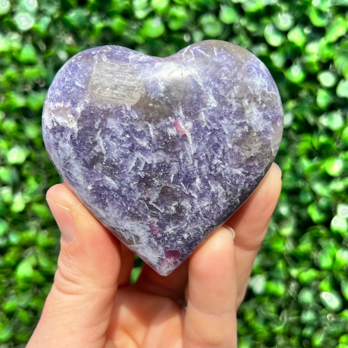 Lepidolite Unicorn Stone Heart
