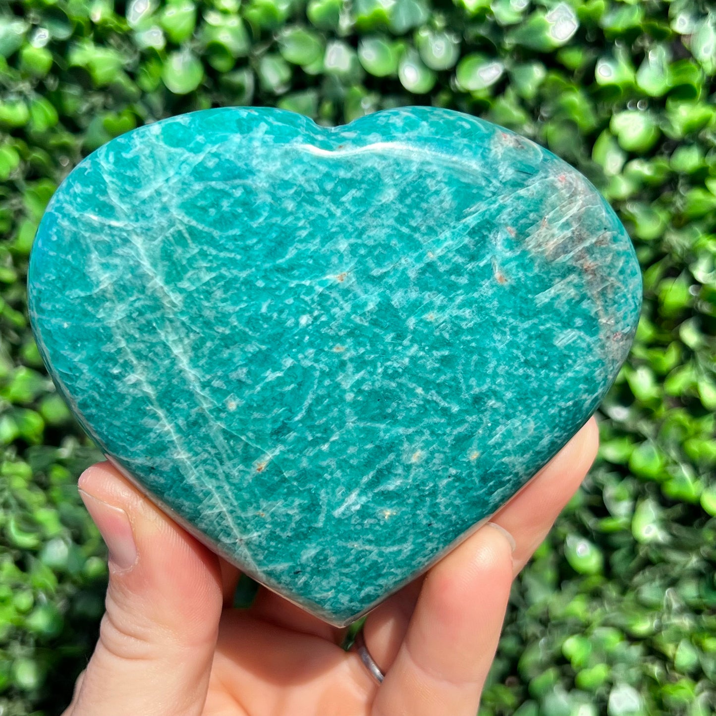 Amazonite Crystal Heart