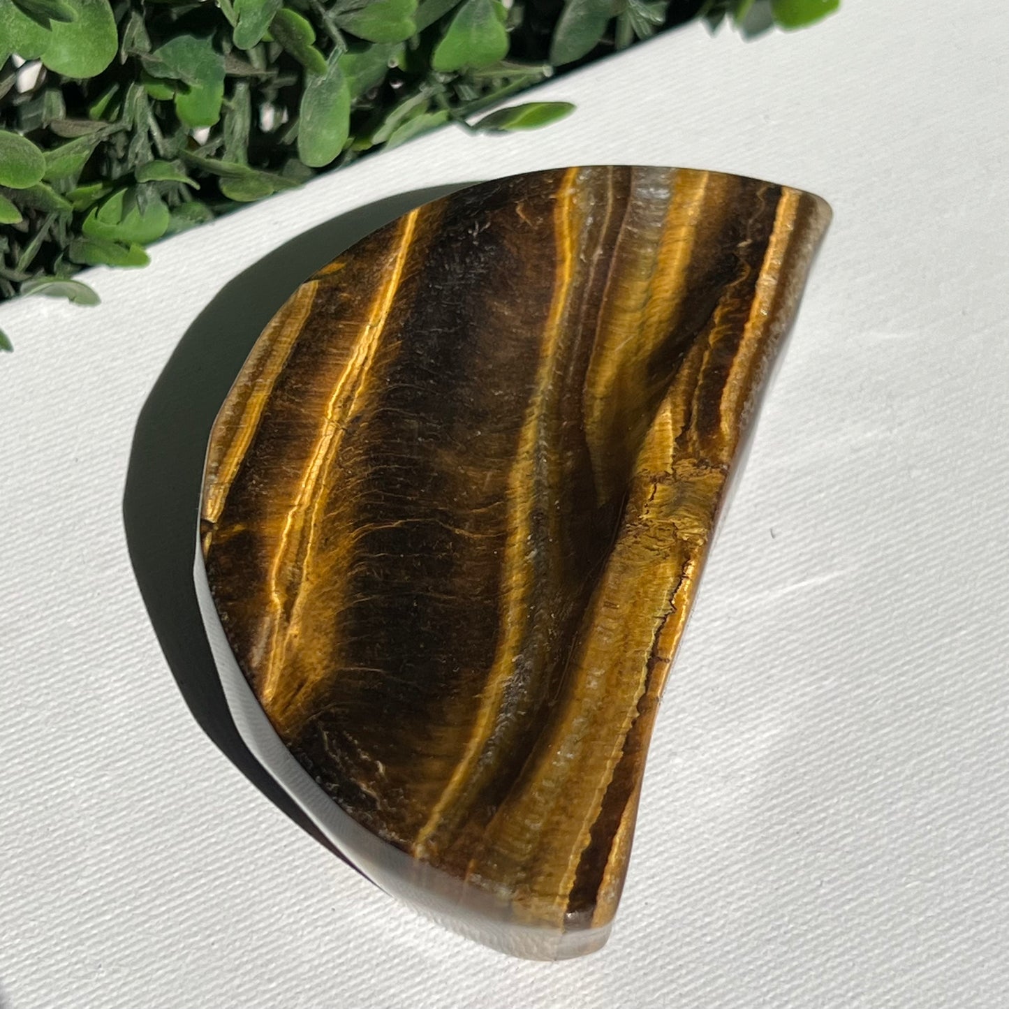 Tiger's Eye Moon Bowl