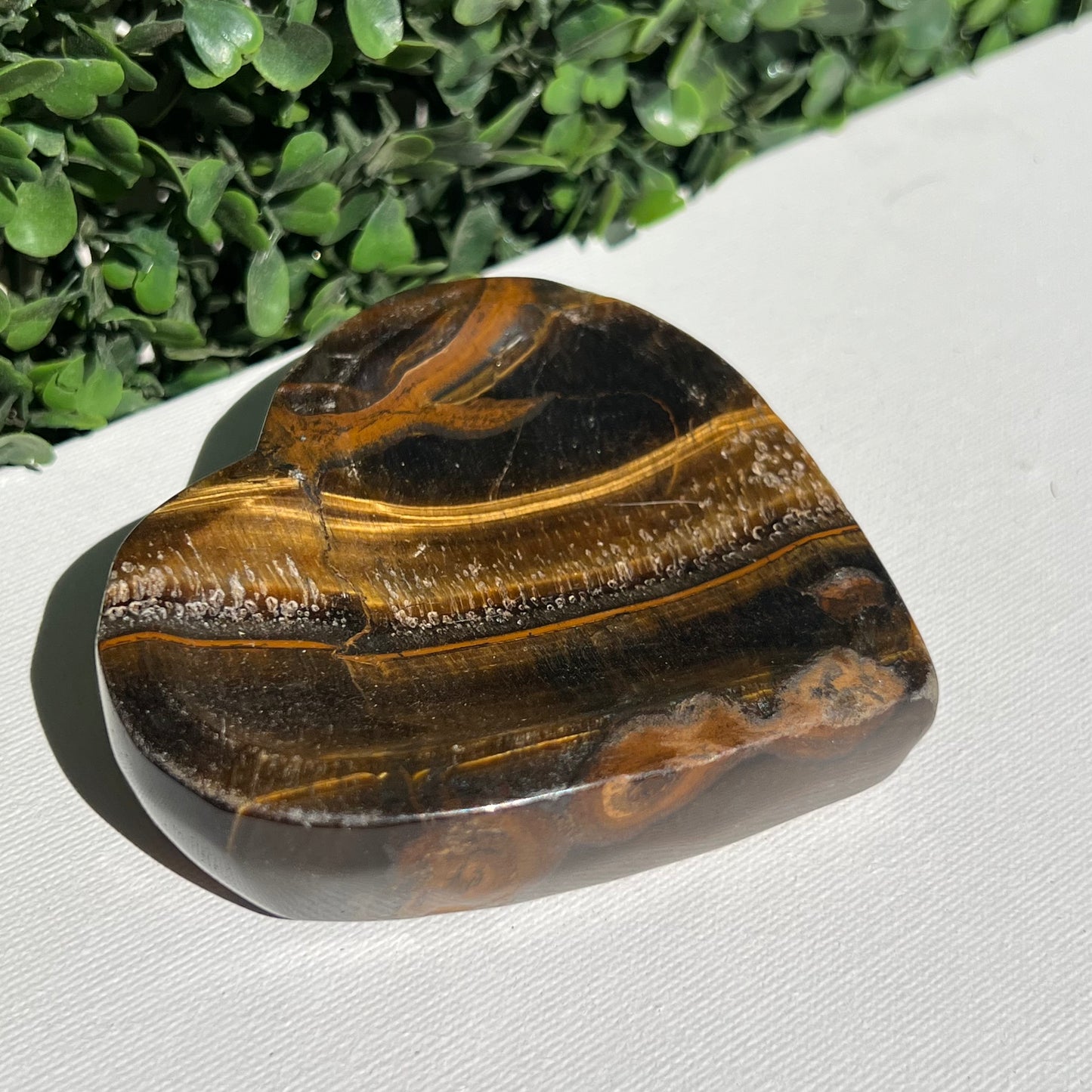 Tiger's Eye Heart Bowl