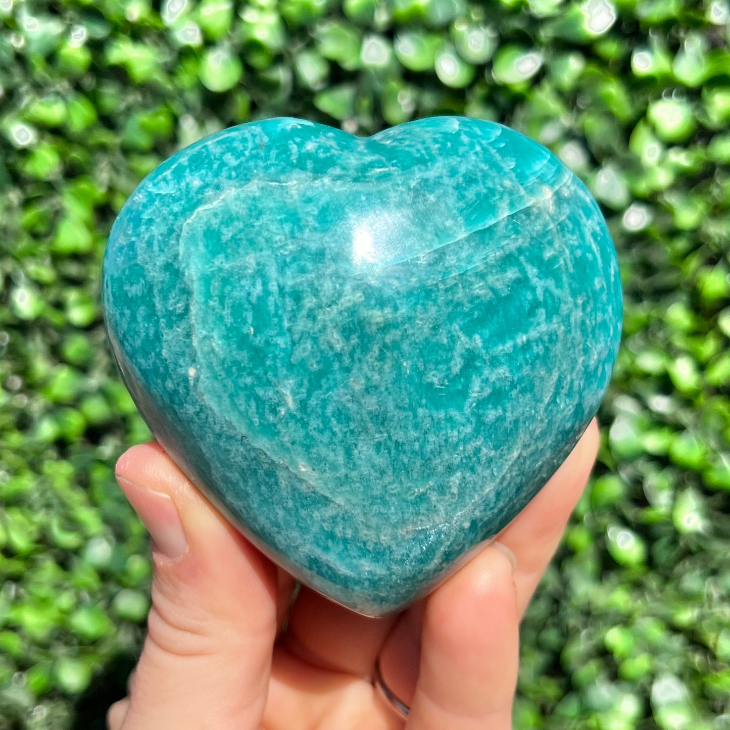 Amazonite Crystal Heart