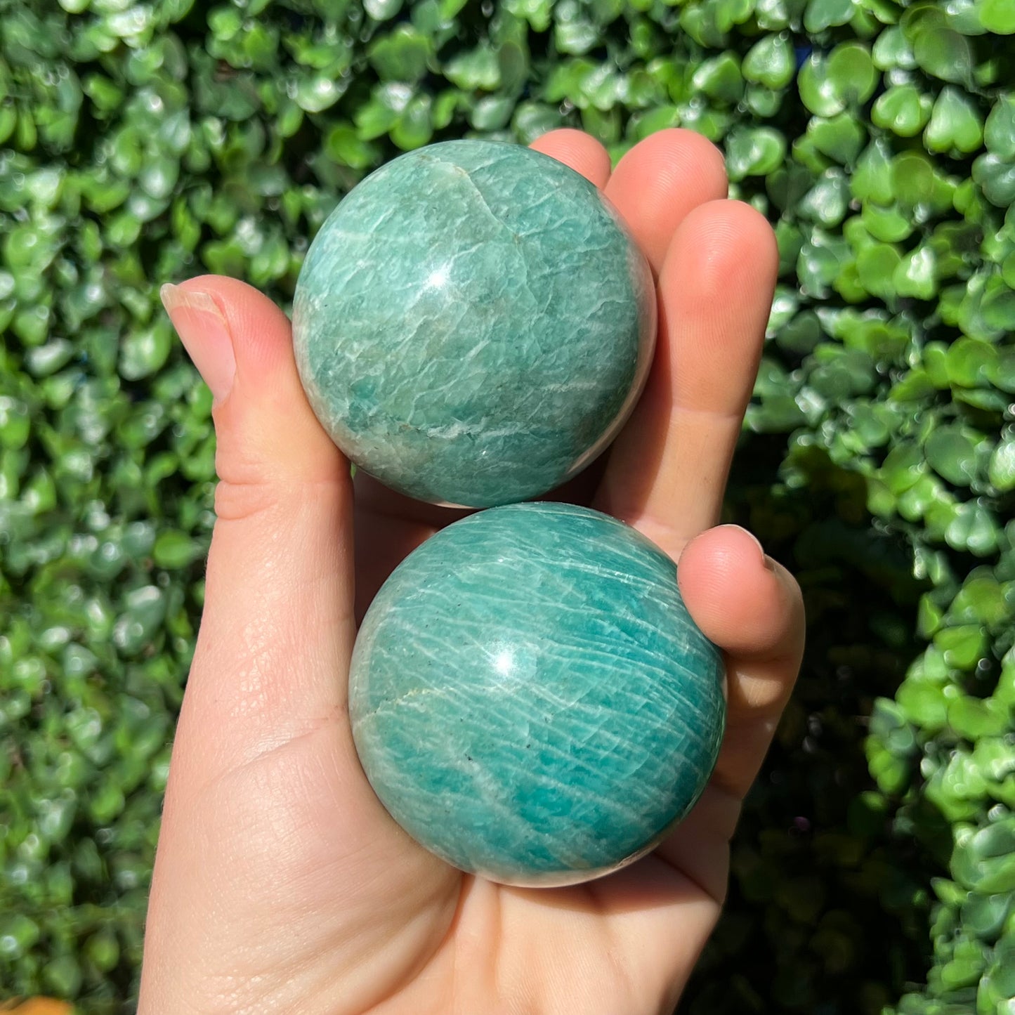 Amazonite Crystal Sphere’s