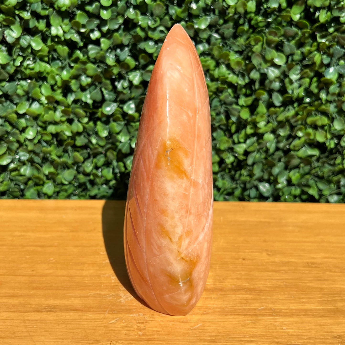 Tangerine Calcite Leaf