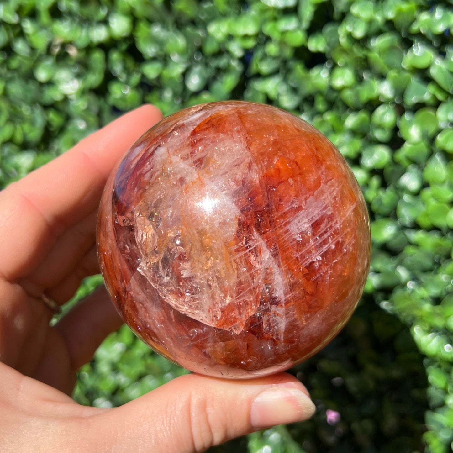 Fire Quartz Sphere