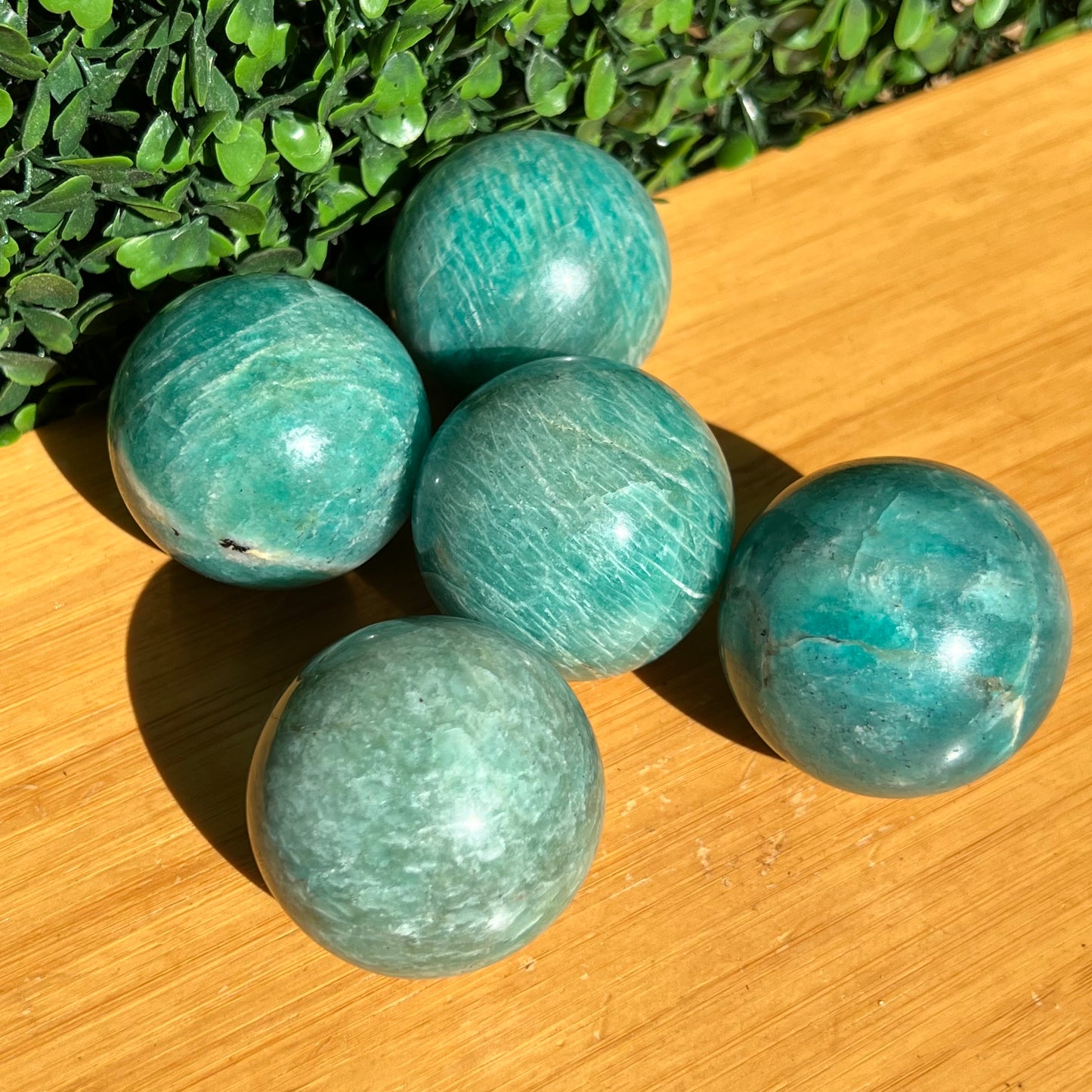 Amazonite Crystal Sphere’s