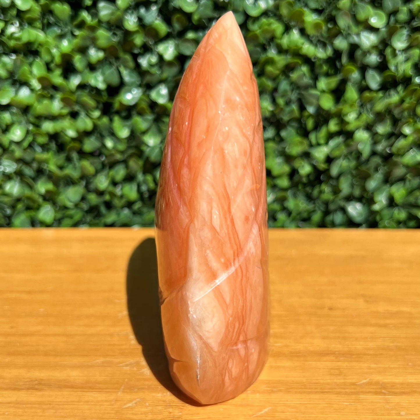 Tangerine Calcite Leaf