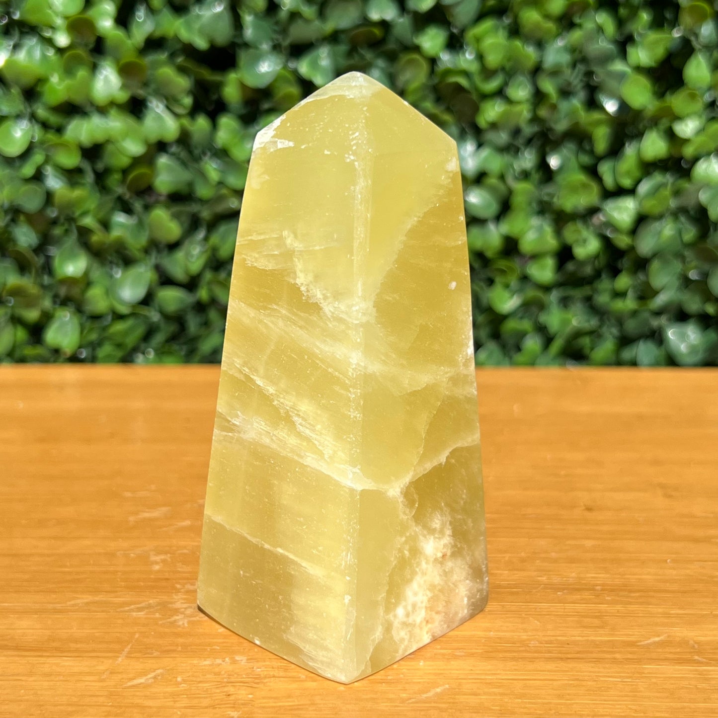 Golden Calcite Crystal Obelisk