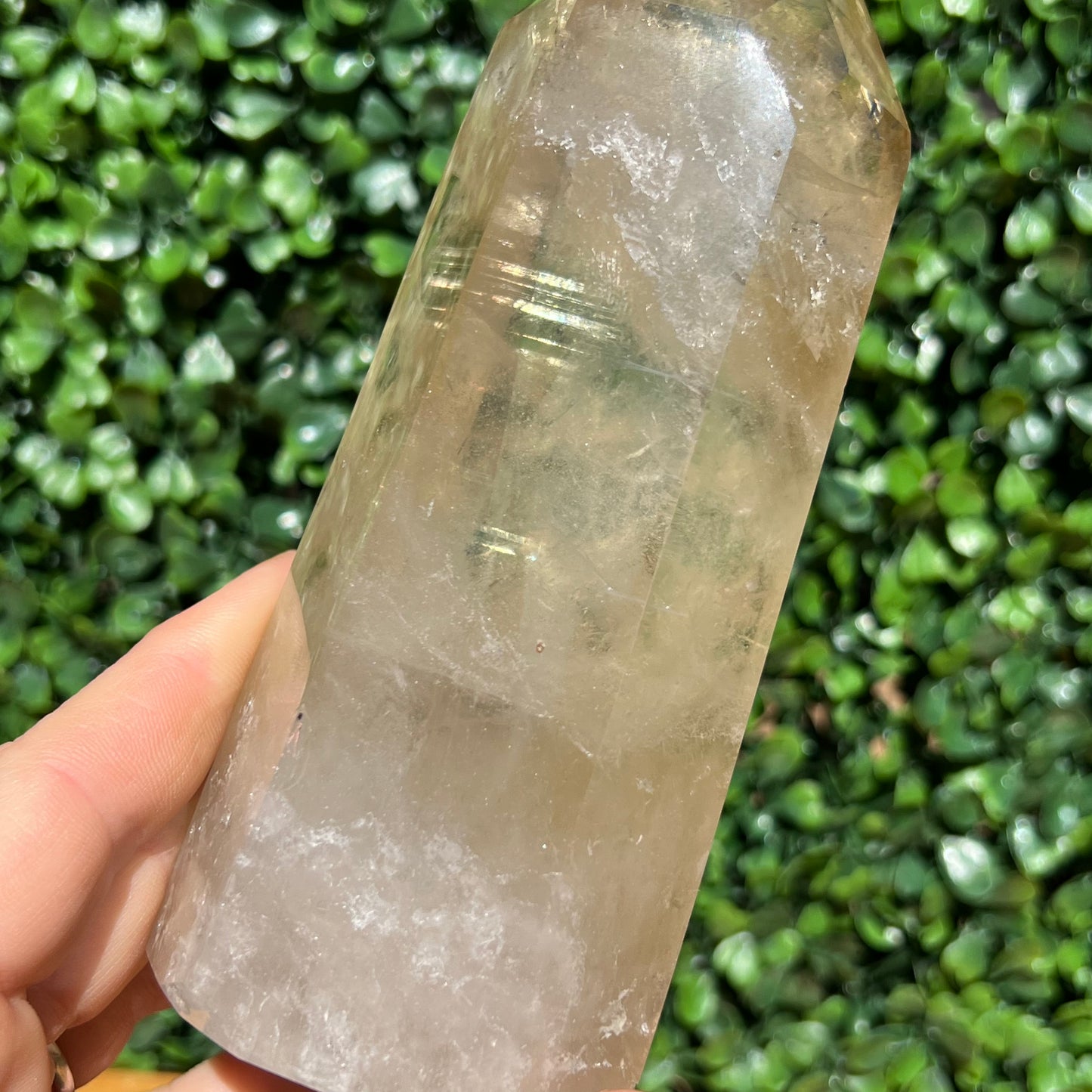 100% Natural Light Citrine Tower