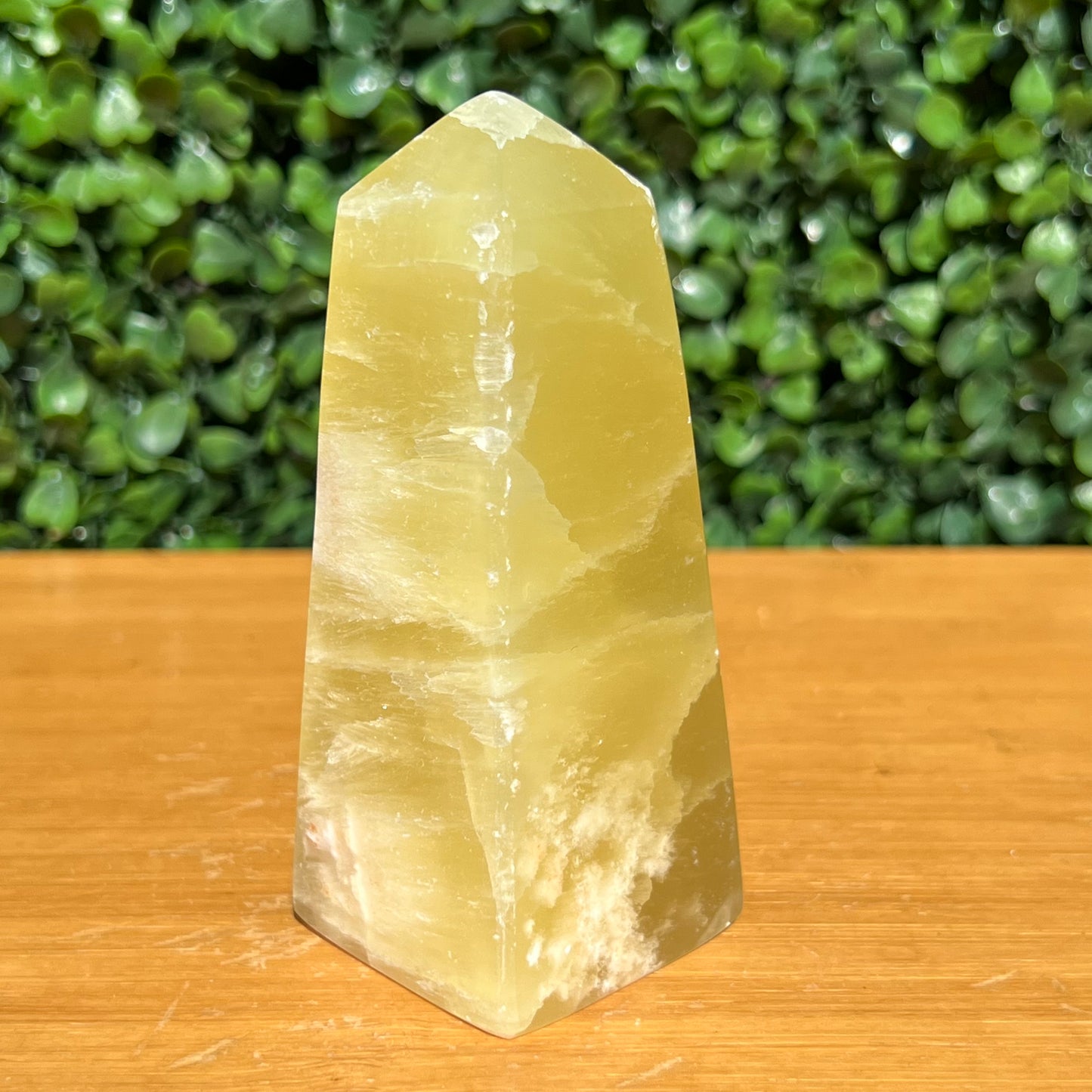 Golden Calcite Crystal Obelisk