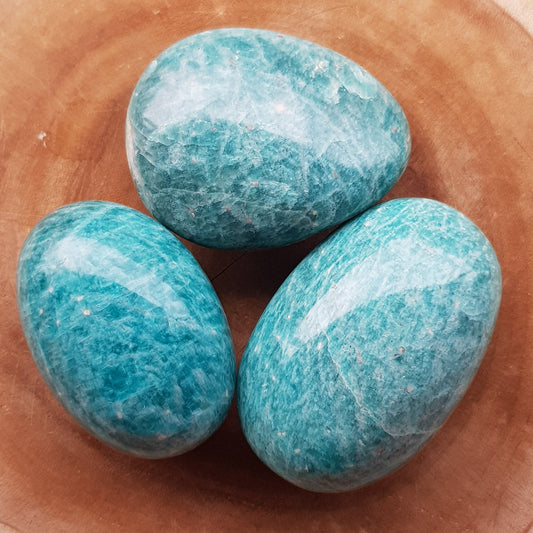 Amazonite Palm Stone - The Crystal Society Pty Ltd