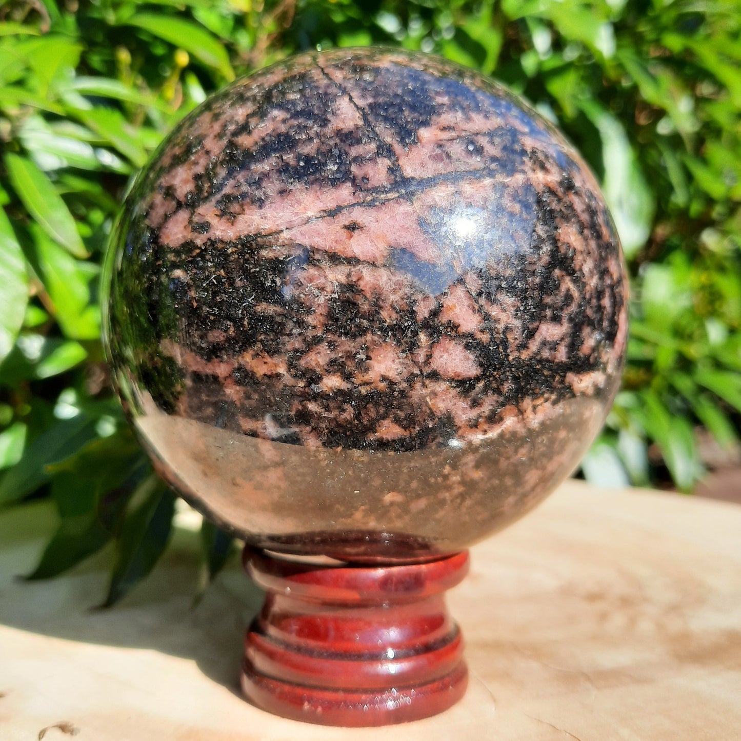 Rhodonite Sphere
