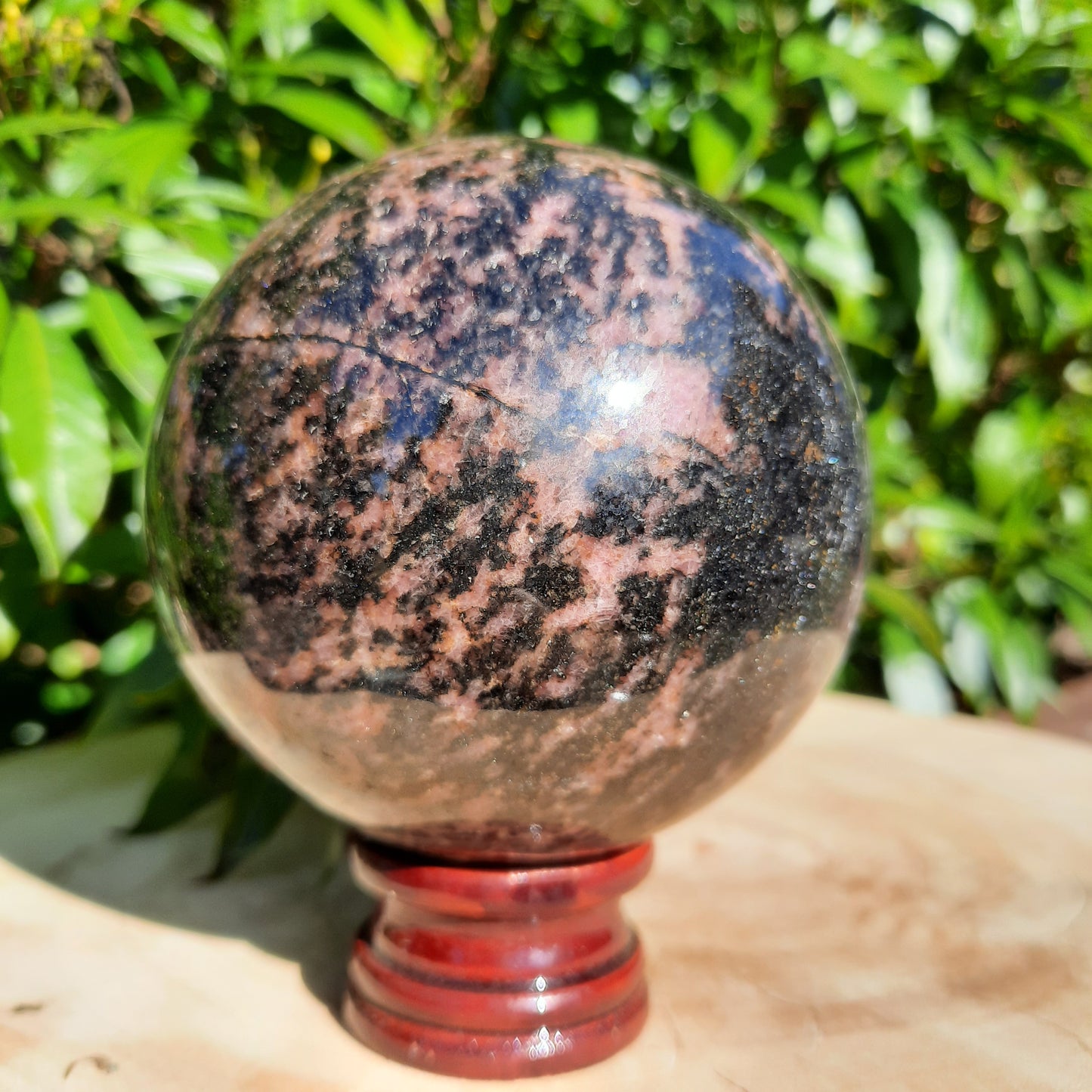 Rhodonite Sphere