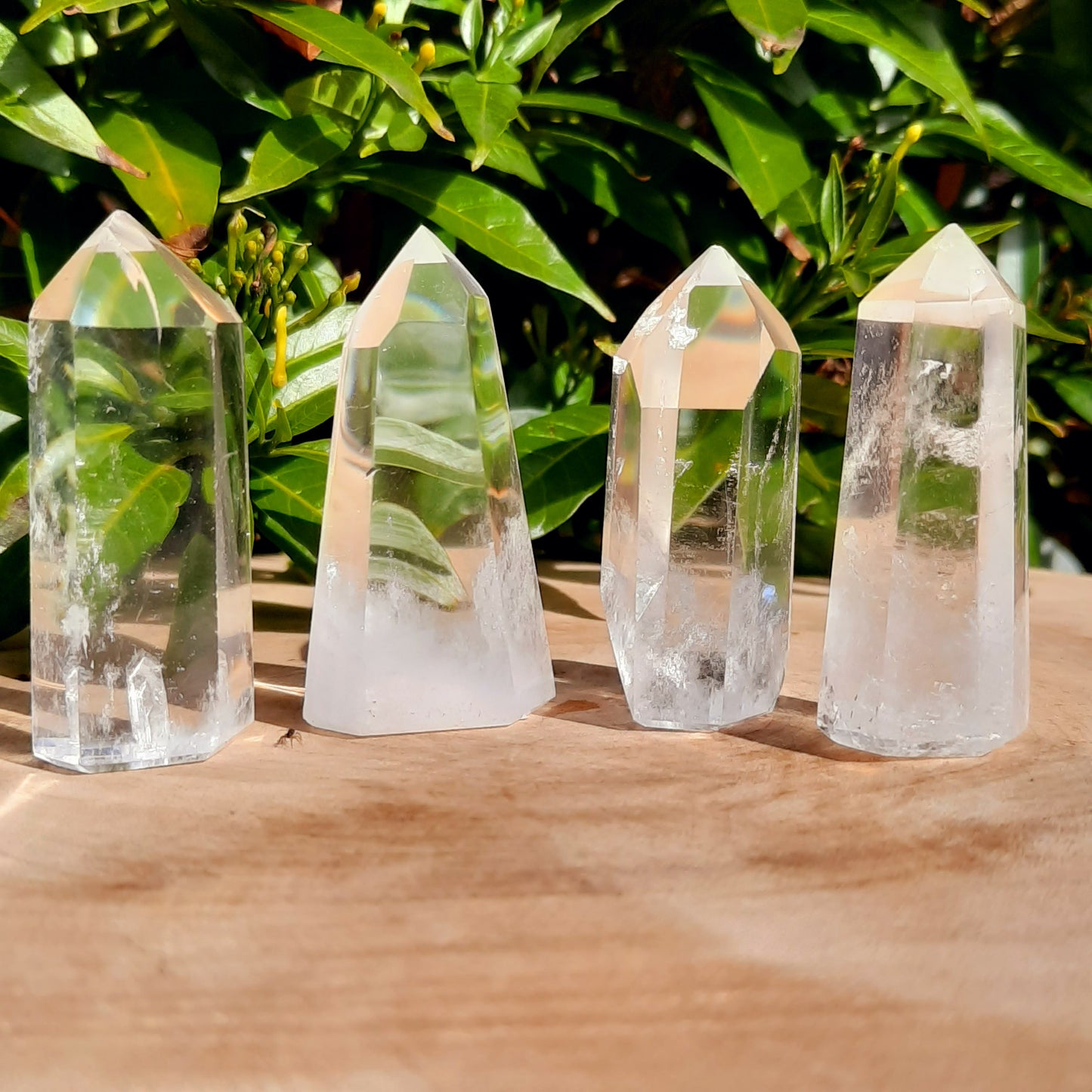Small Lean Clear Quartz Point