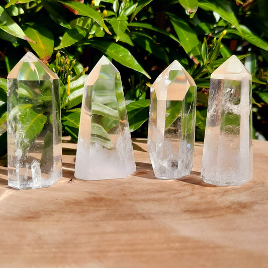 Small Lean Clear Quartz Point