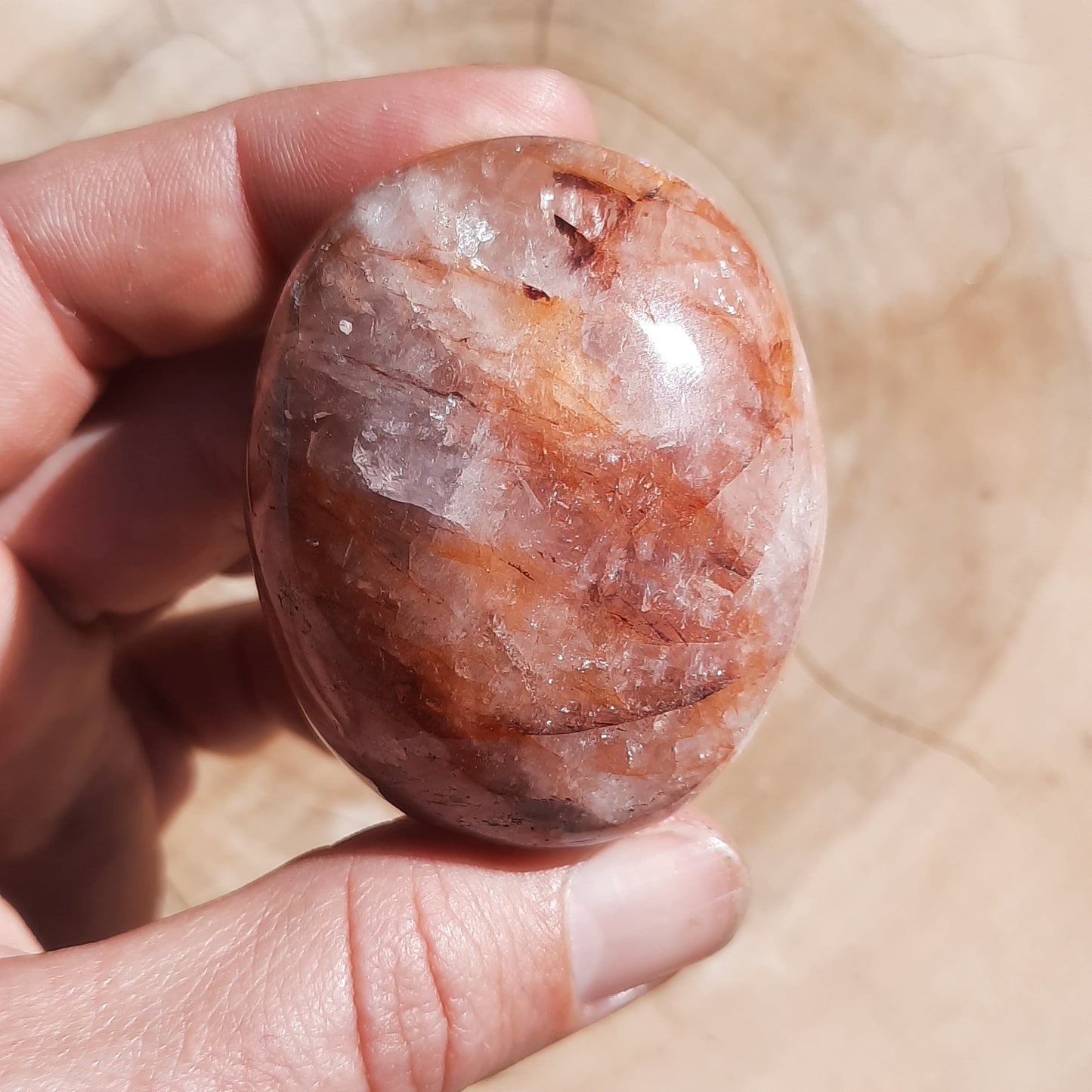 Fire Quartz Palm Stone’s