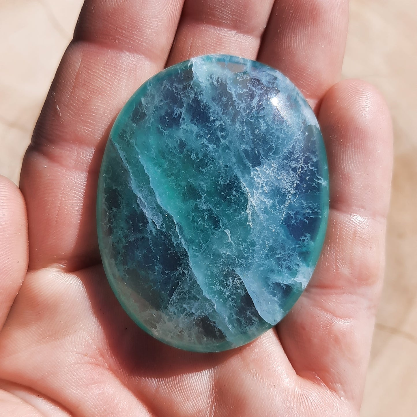 Fluorite Palm Stone’s