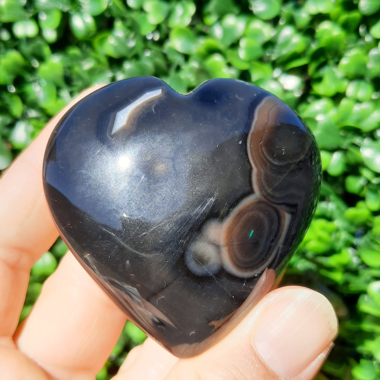 Solomon Agate Gemstone Hearts