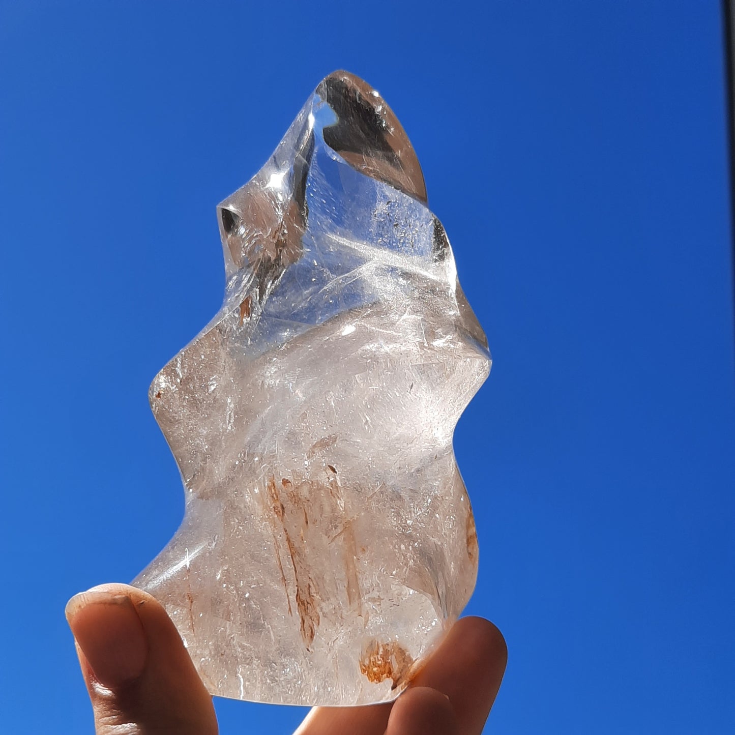 Clear Quartz Flame