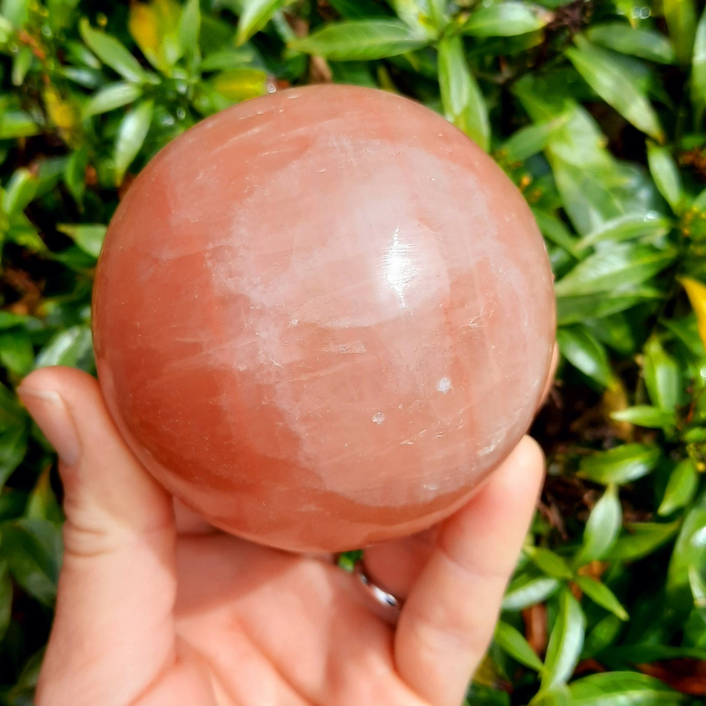 Strawberry Calcite Sphere