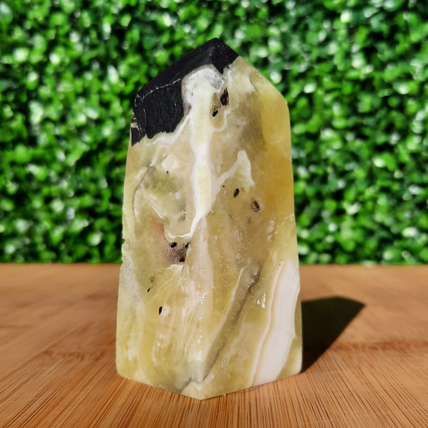Golden Calcite Crystal Obelisk