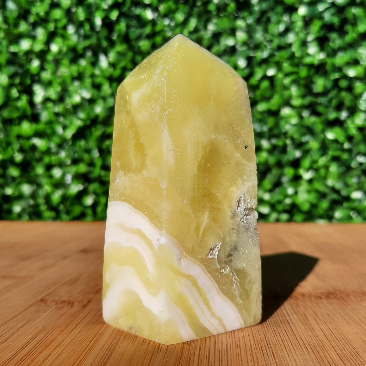 Golden Calcite Crystal Obelisk
