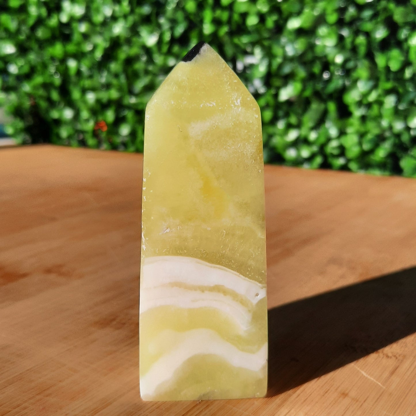 Golden Calcite Crystal Obelisk