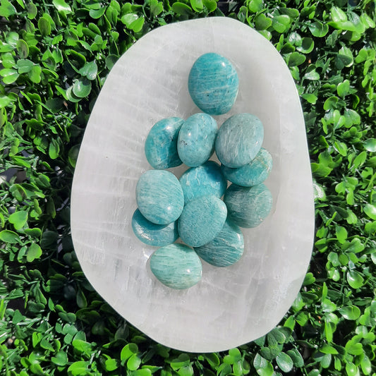 Amazonite Tumbles - The Crystal Society Pty Ltd