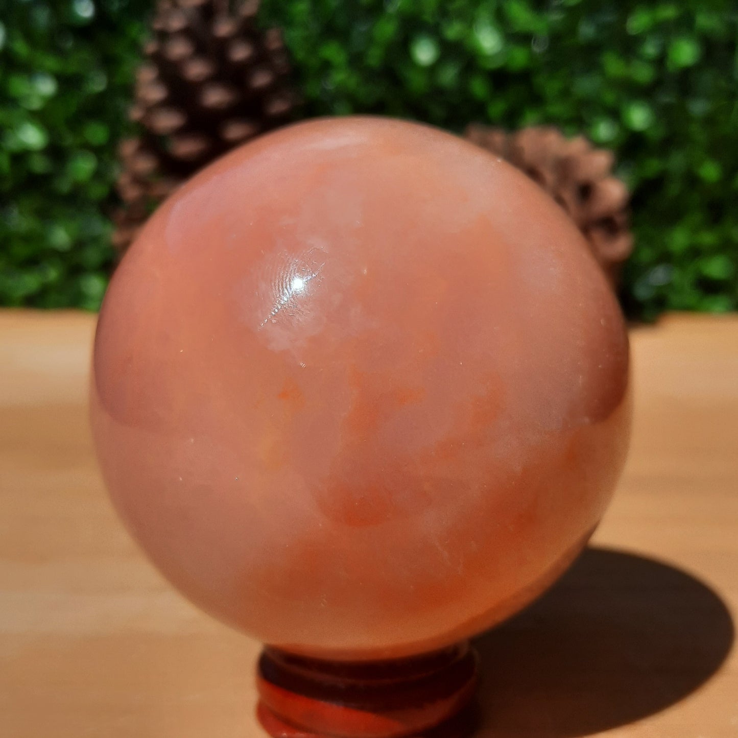 Sunset Banded Calcite Sphere