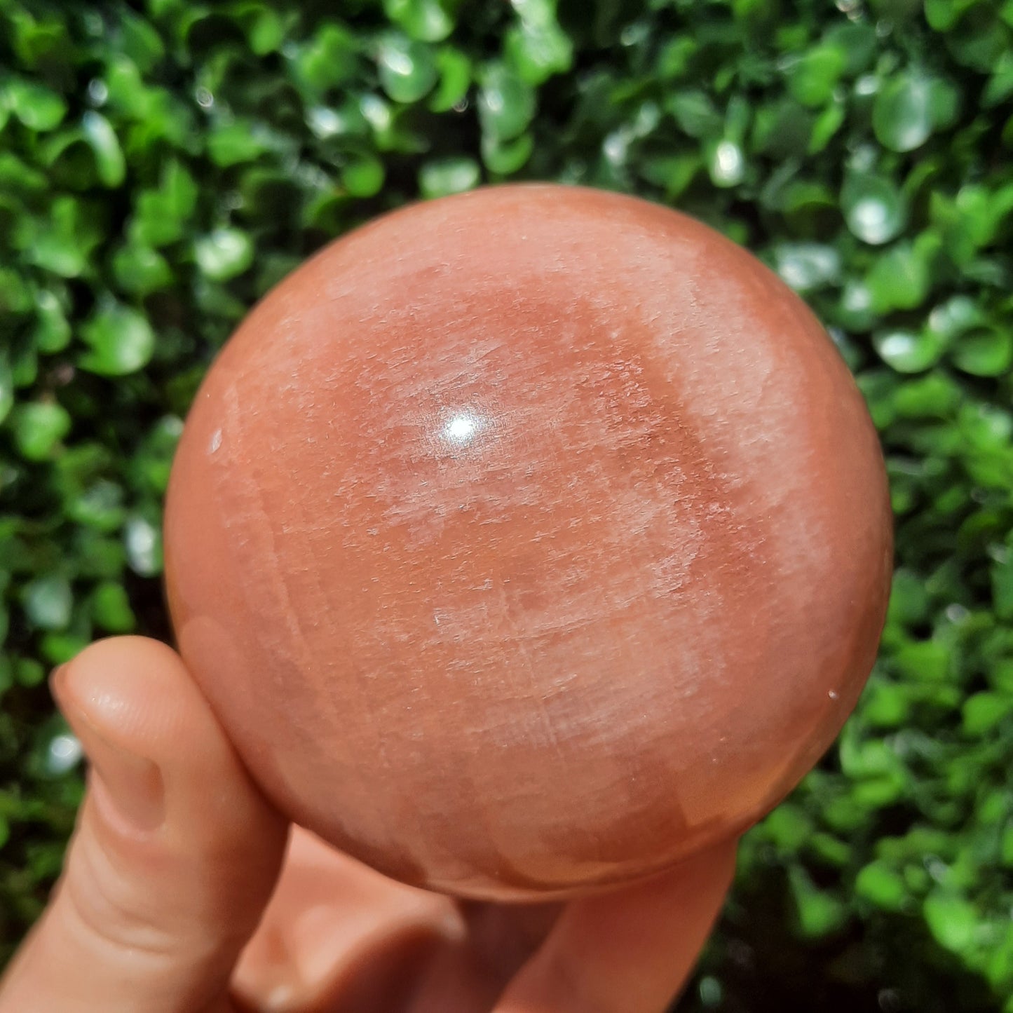Sunset Banded Calcite Sphere