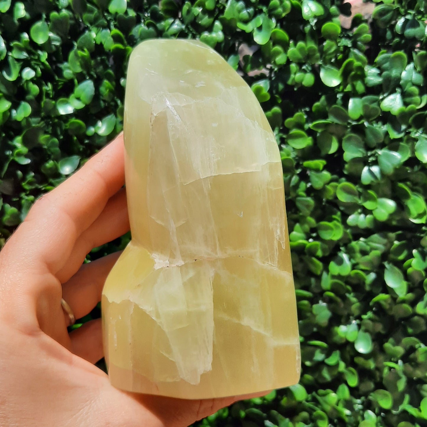 Golden Calcite Crystal Free Form