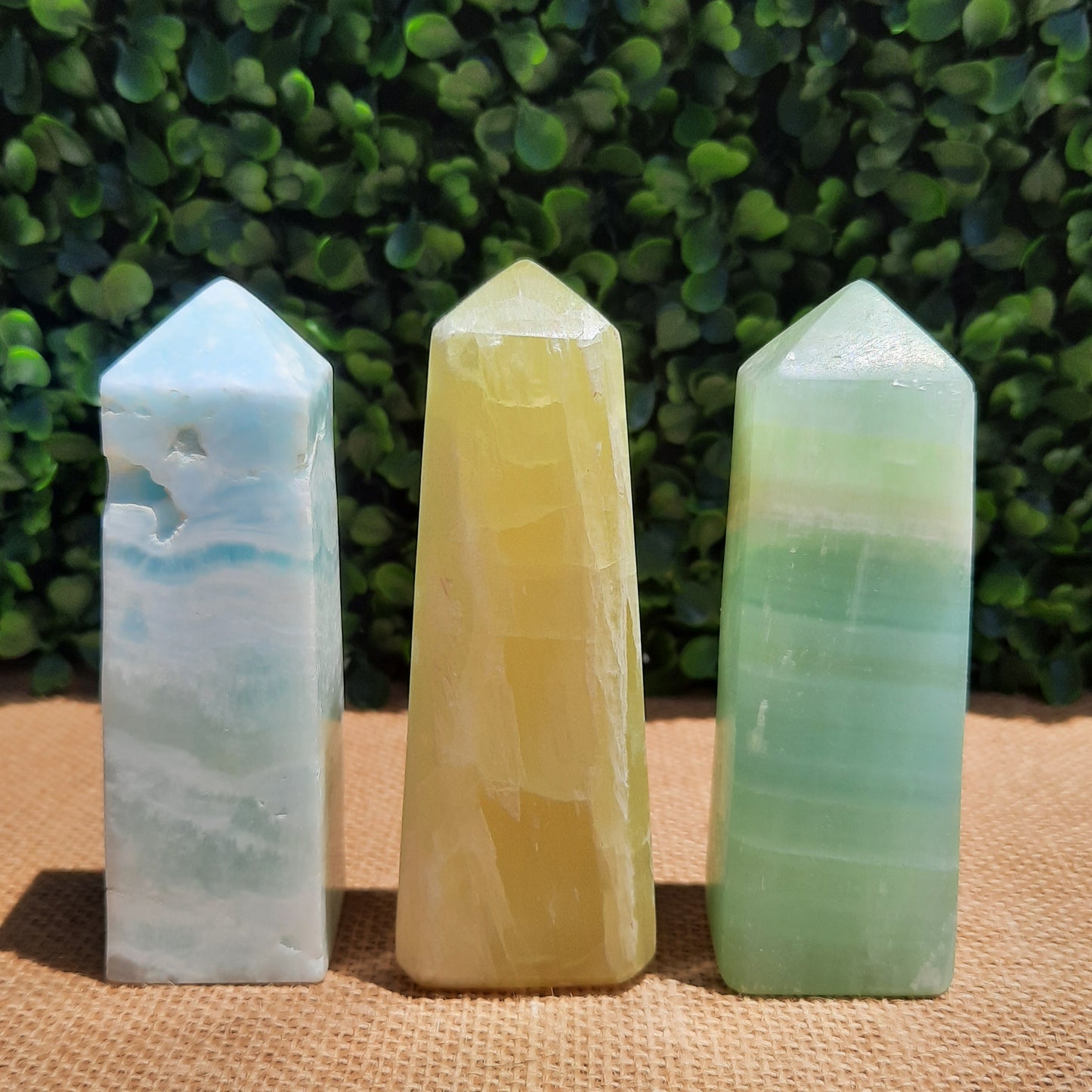 Paradise Calcite Set - Medium Oblisks