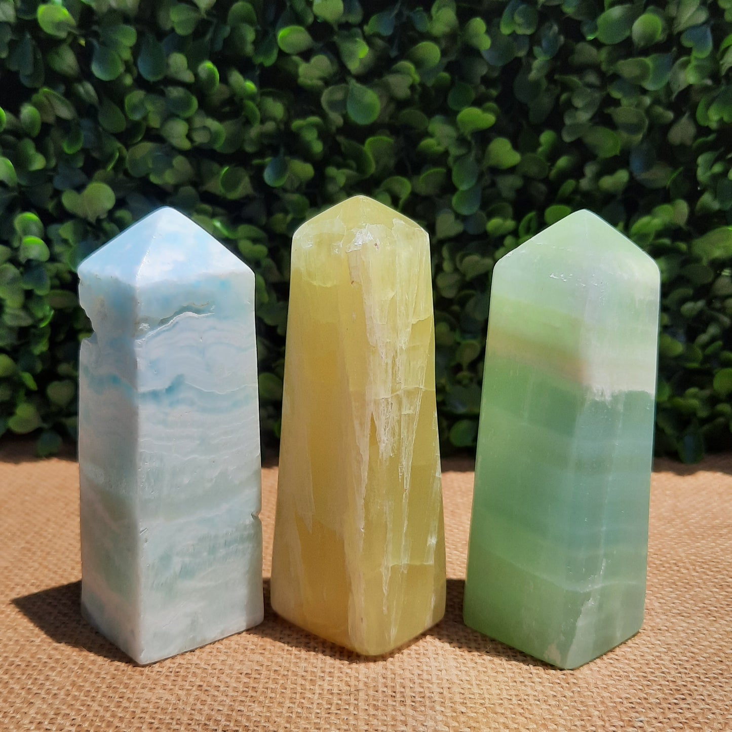 Paradise Calcite Set - Medium Oblisks