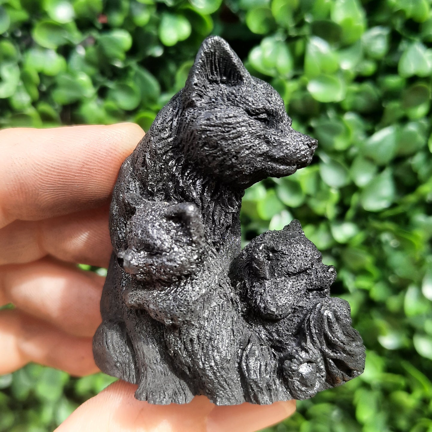 Shungite Wolf & Pups