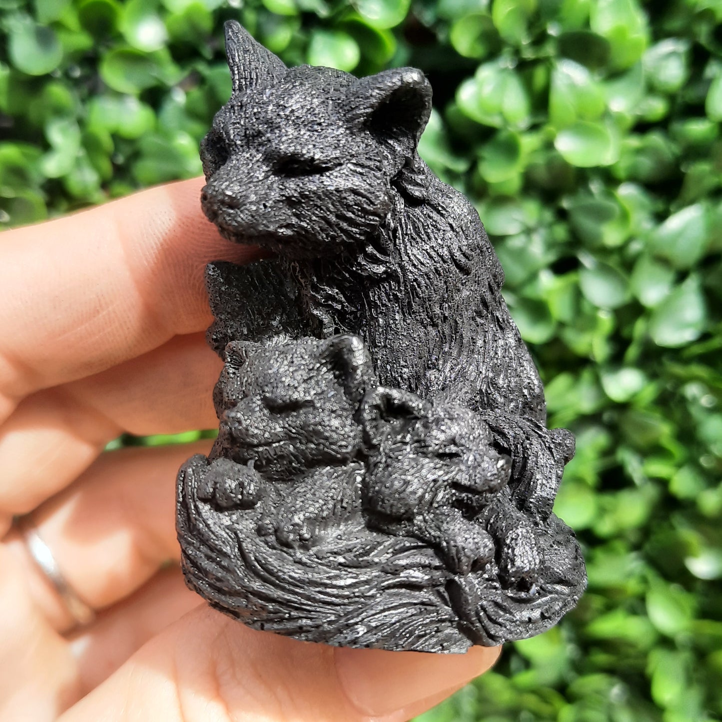 Shungite Wolf & Pups