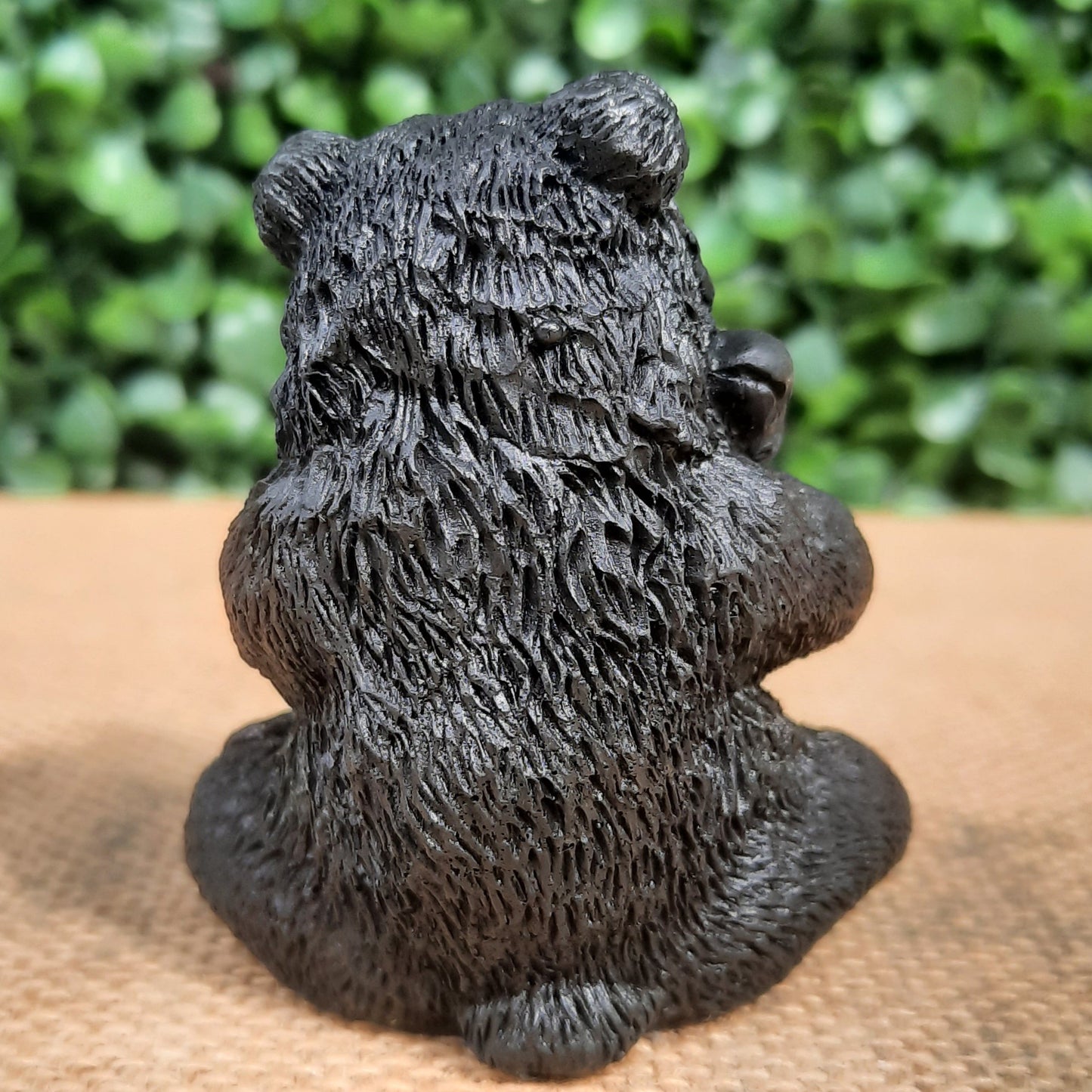 Shungite Bear With Salmon