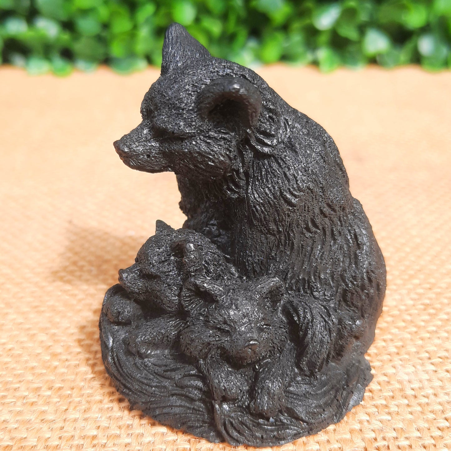 Shungite Wolf & Pups