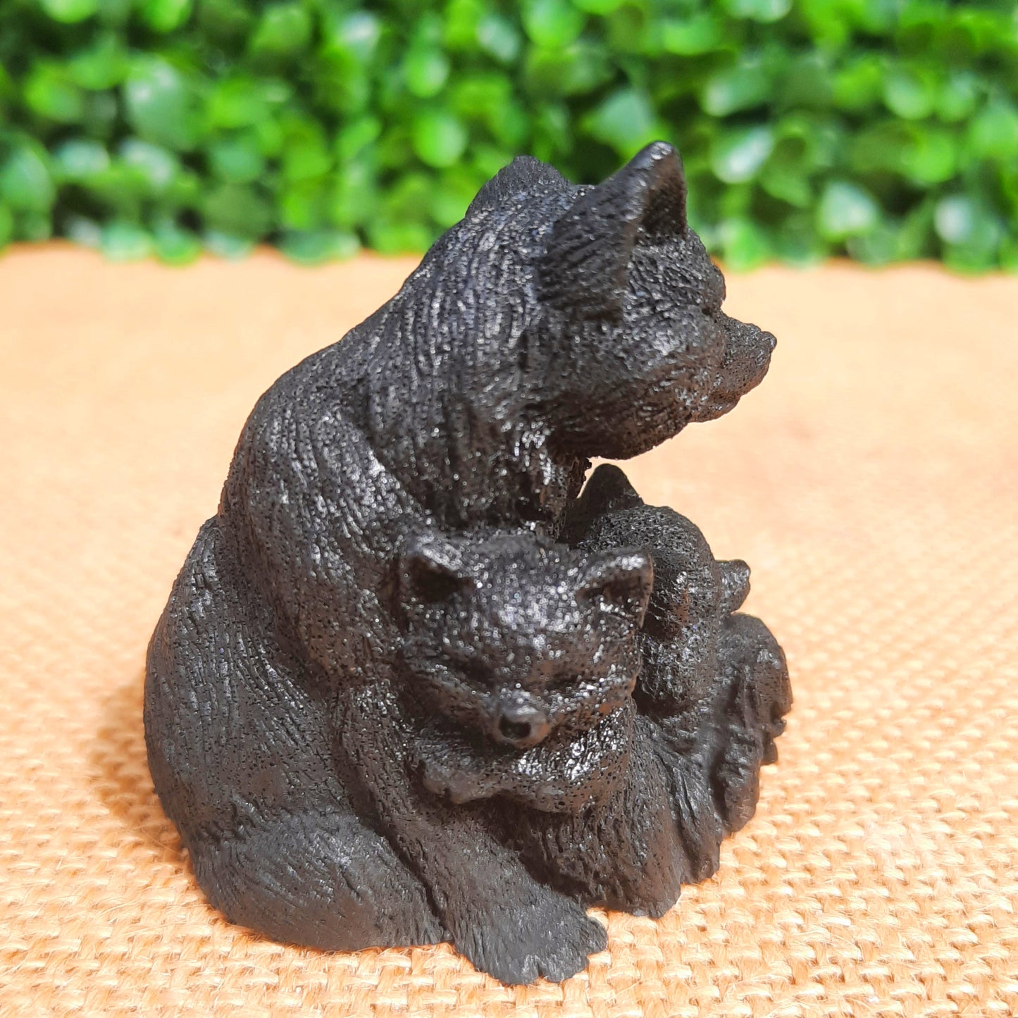 Shungite Wolf & Pups