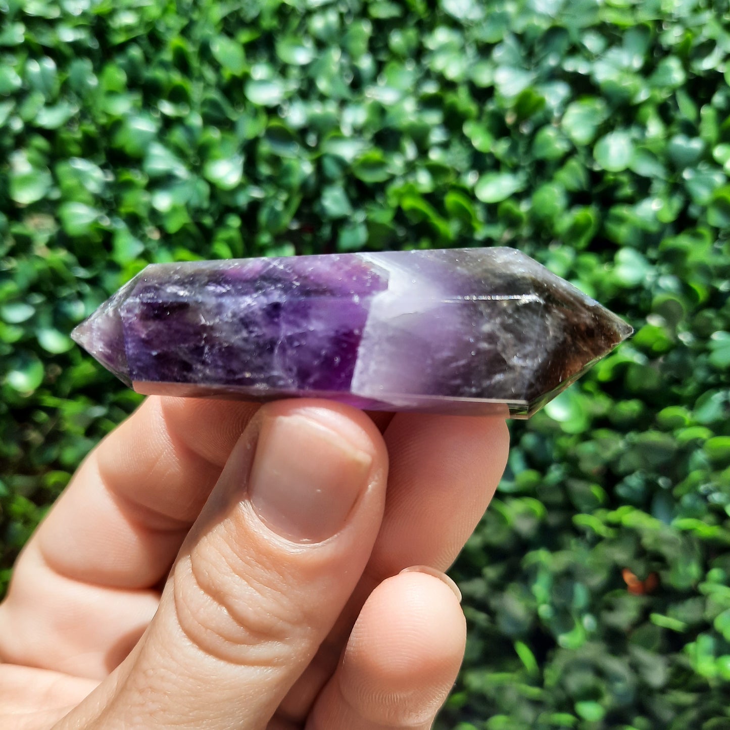 Banded Amethyst Double Terminated Points ~ Lean