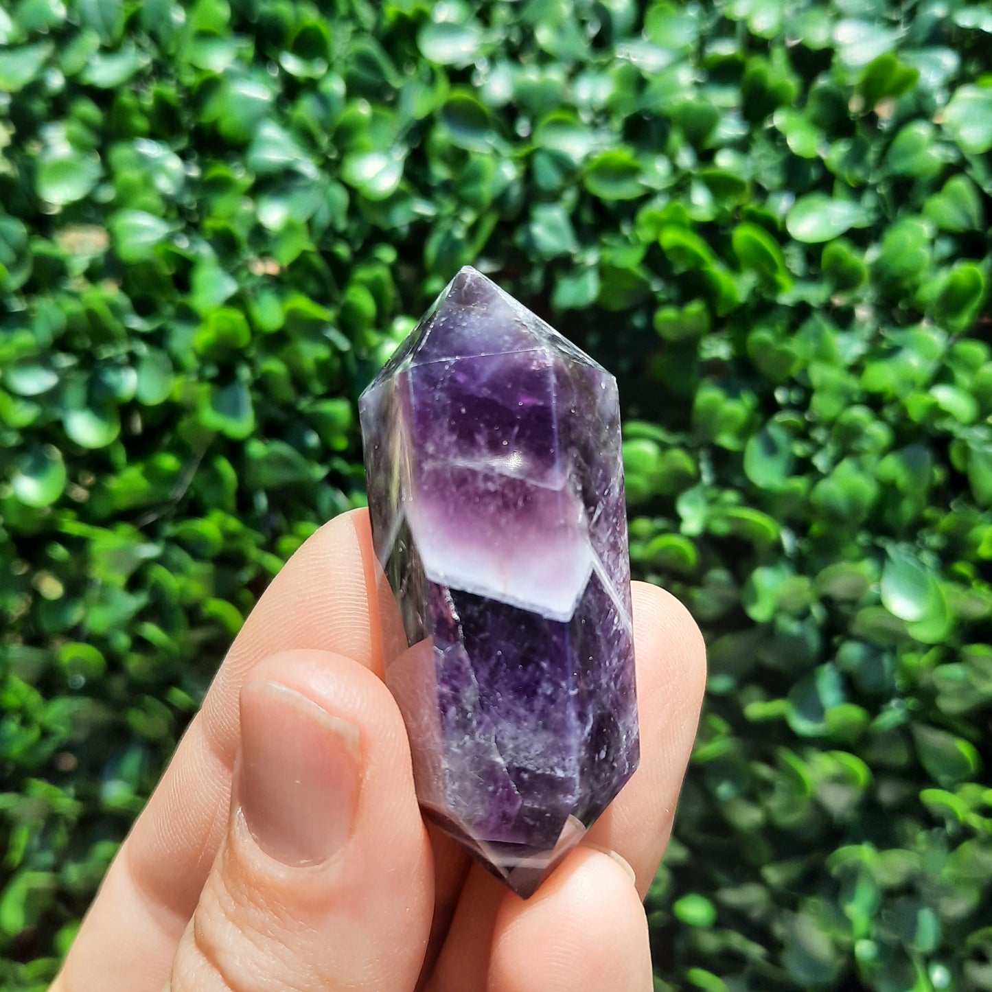 Banded Amethyst Double Terminated Points ~ Chunky