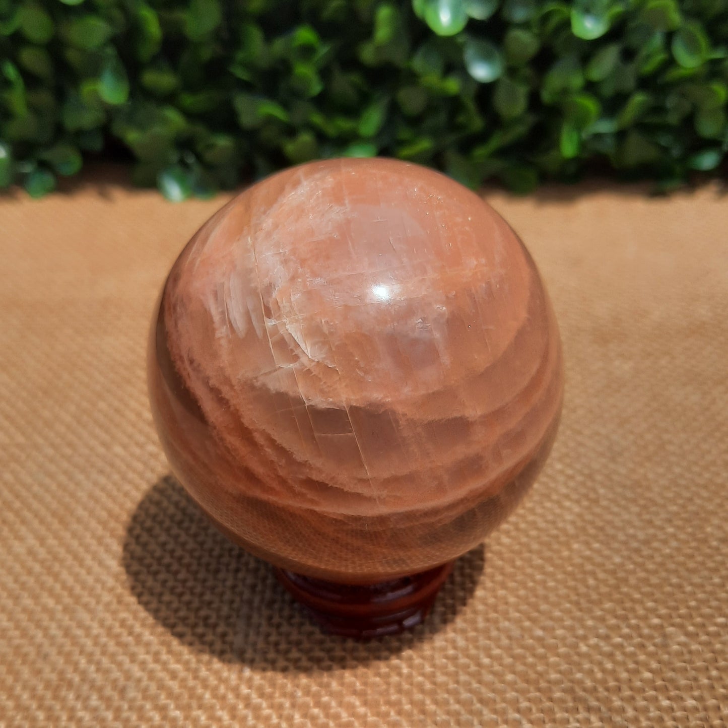 Peach Moonstone Sphere