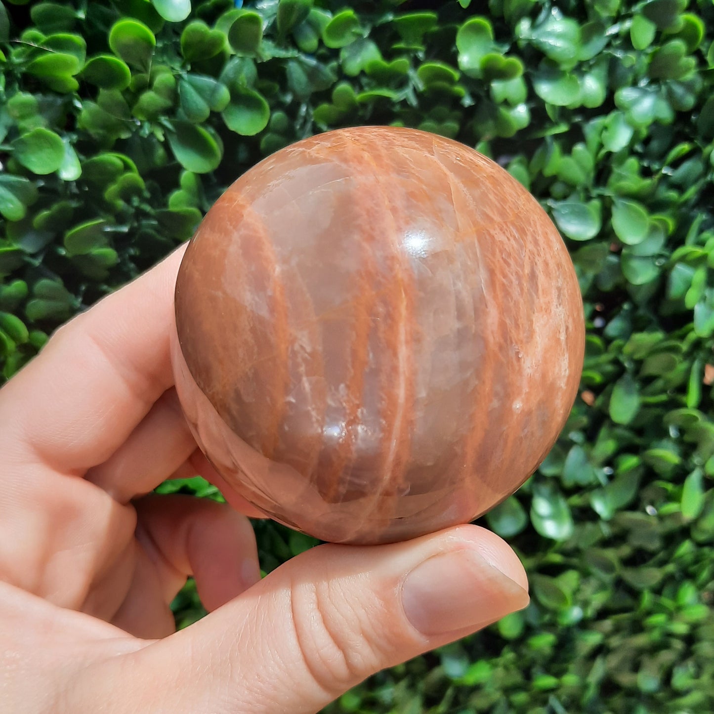 Peach Moonstone Sphere