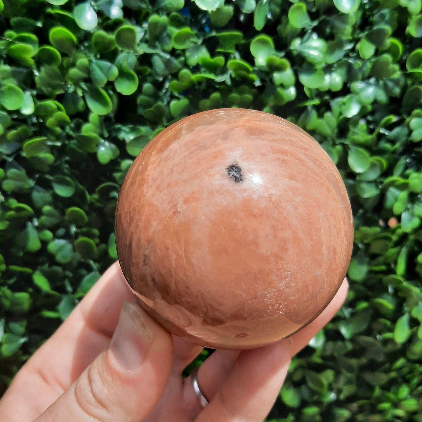 Peach Moonstone Sphere