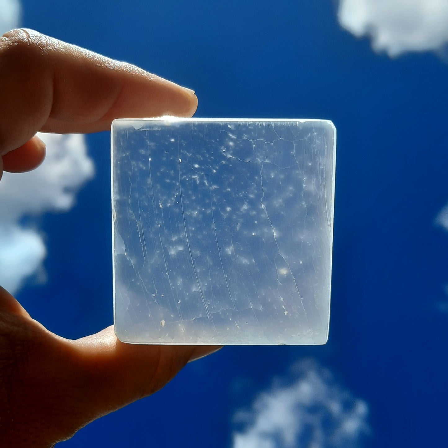 Selenite / Satin Spar Cube 5cm