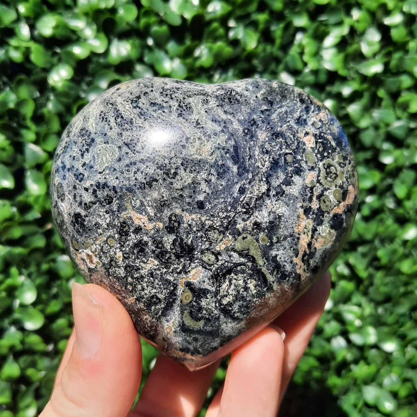 Kambaba Jasper Heart
