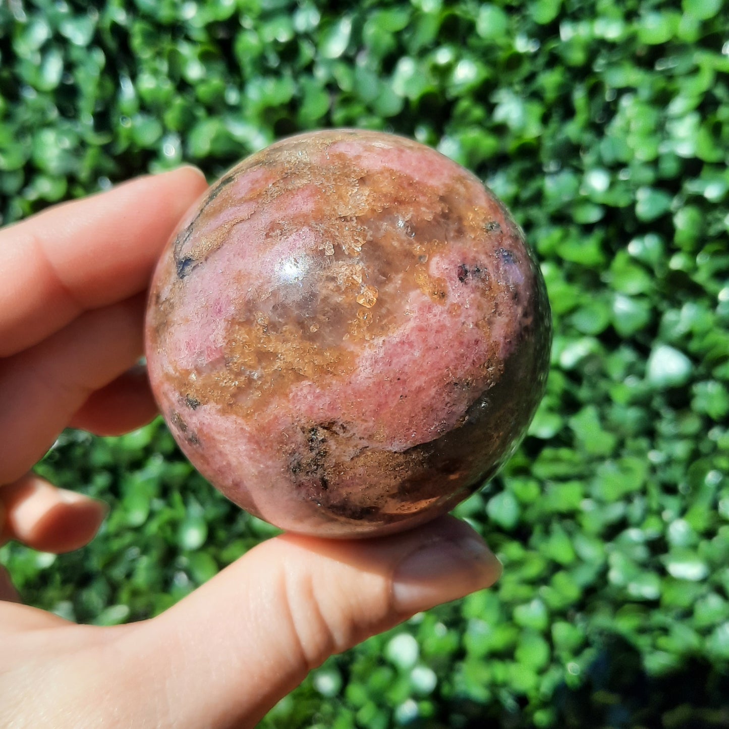 Rhodonite Sphere