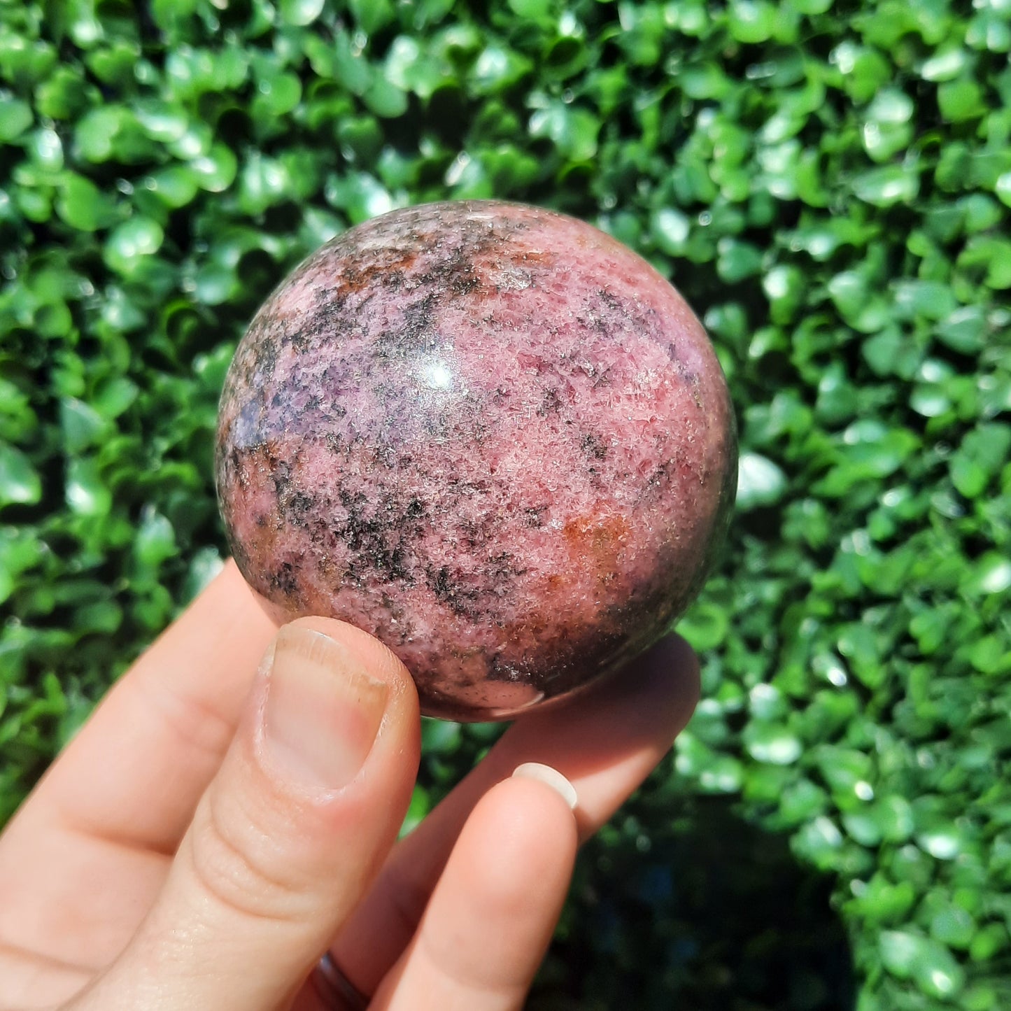 Rhodonite Sphere