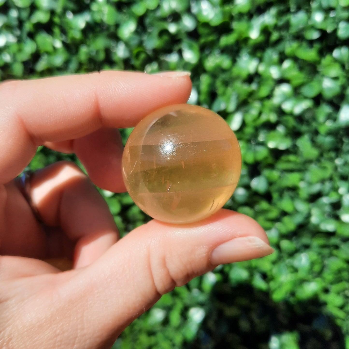 Honey Calcite Sphere