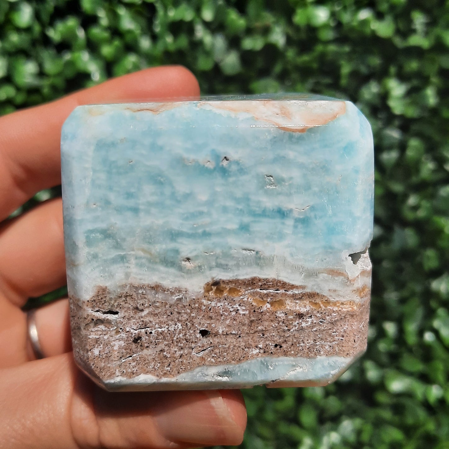 Blue Aragonite Cube
