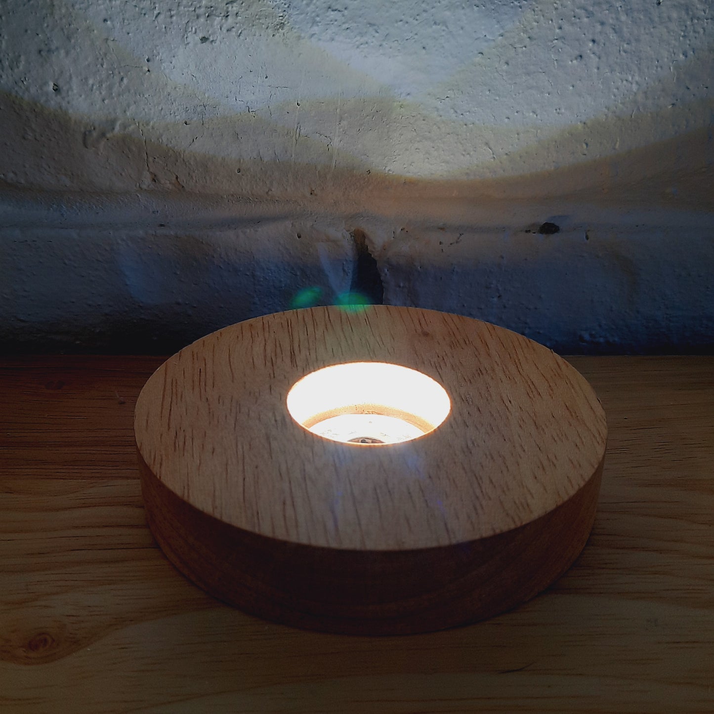 BAMBOO USB LED LIGHT LAMP STAND 100mm